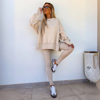 YACHI™ - Casual Long-Sleeve Sweatshirt and Pants Set