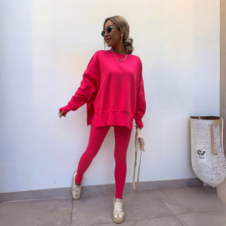 YACHI™ - Casual Long-Sleeve Sweatshirt and Pants Set