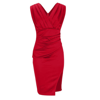 ADRIENNE | Elegant Draped Dress with Sculpting Silhouette