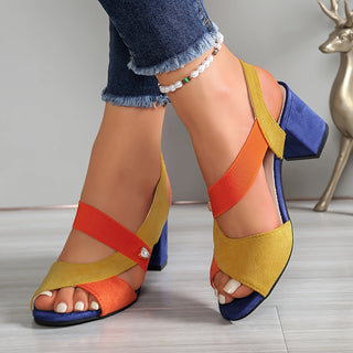 Elara™ | Comfortable Heels with Crossed Straps