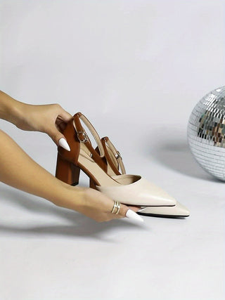 Marielle™ | Two-Tone Strappy Heels