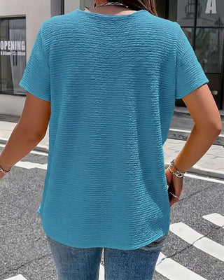 Marina | Peter Pan Collar T-Shirt with Buttons