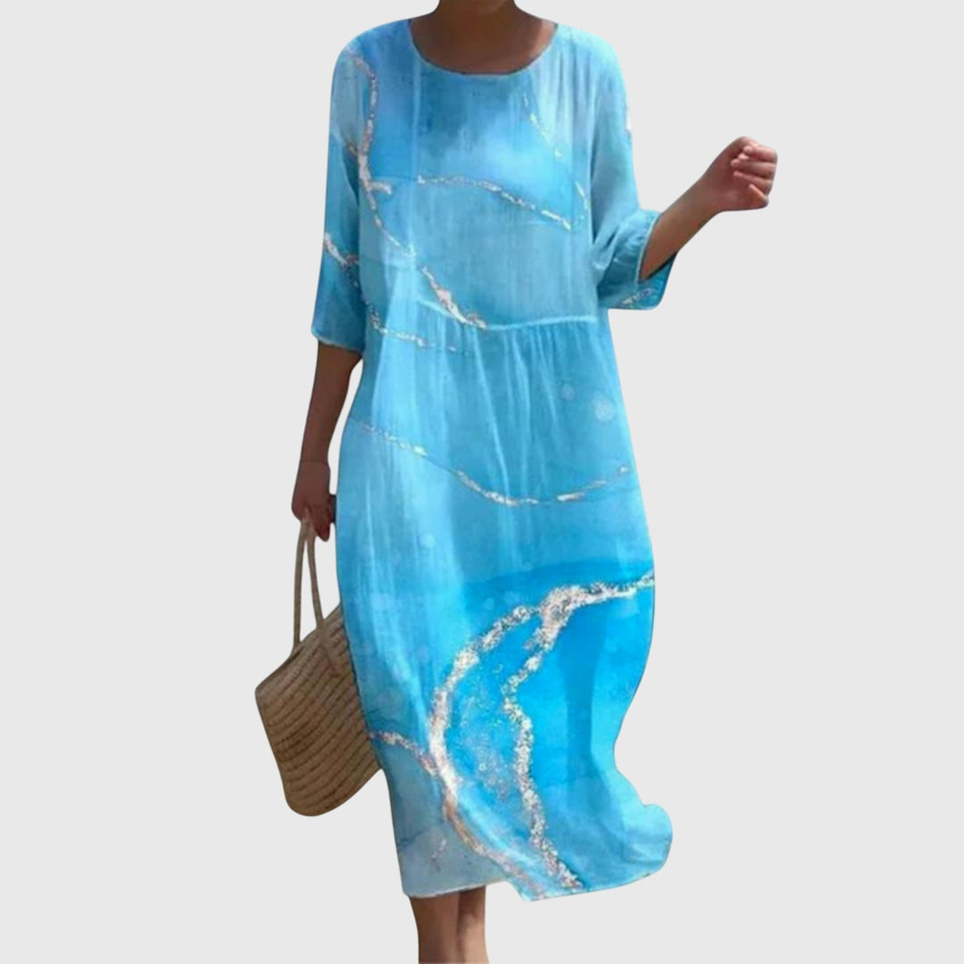 Elena™ | Stylish Floral Maxi Dress