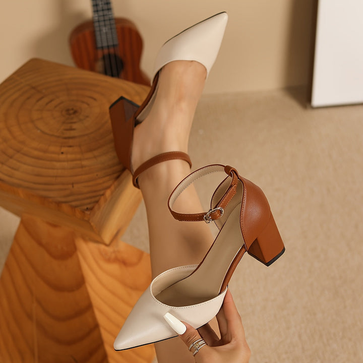 Marielle™ | Two-Tone Strappy Heels