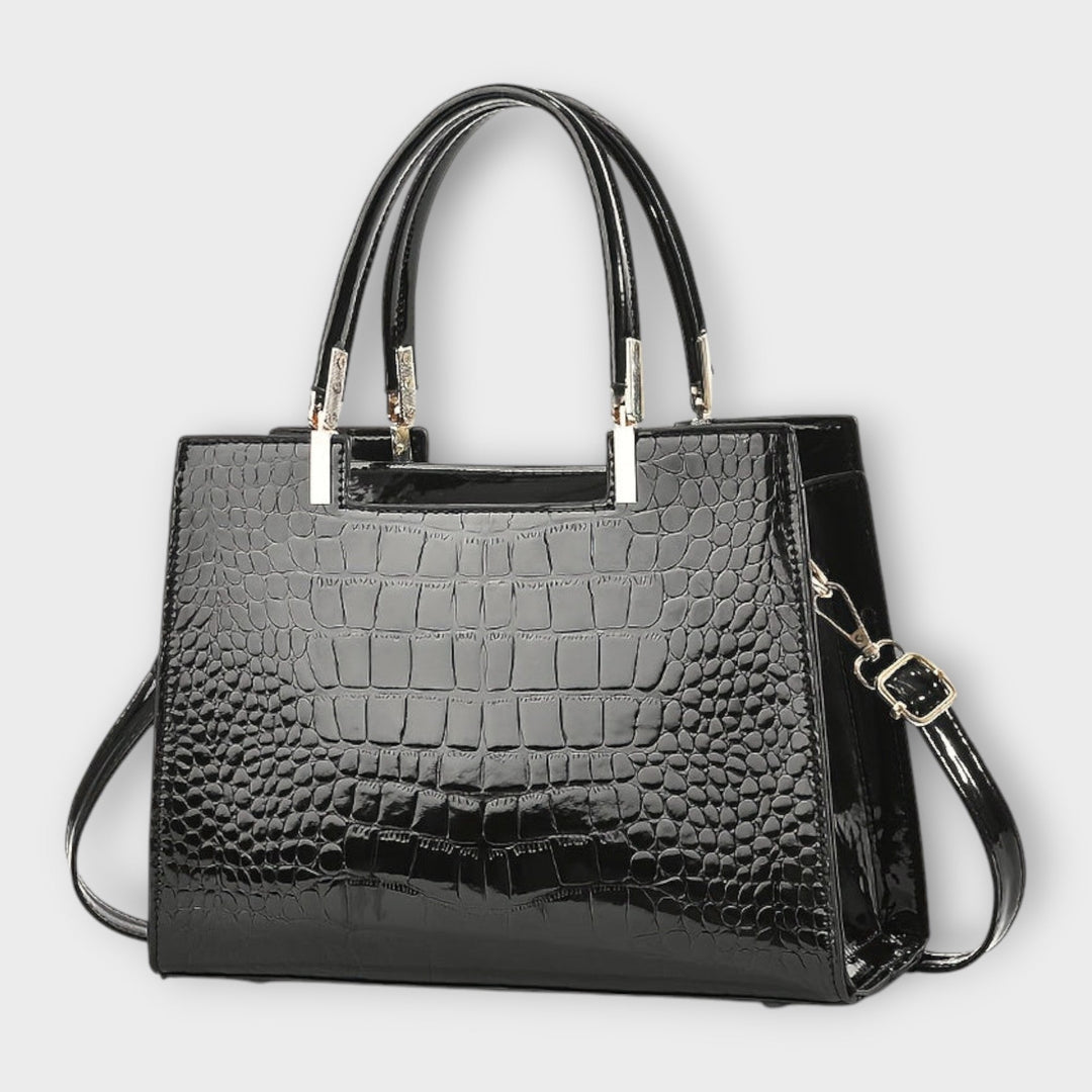 Maison Verdelle - Shiny Crocodile Pattern Handbag