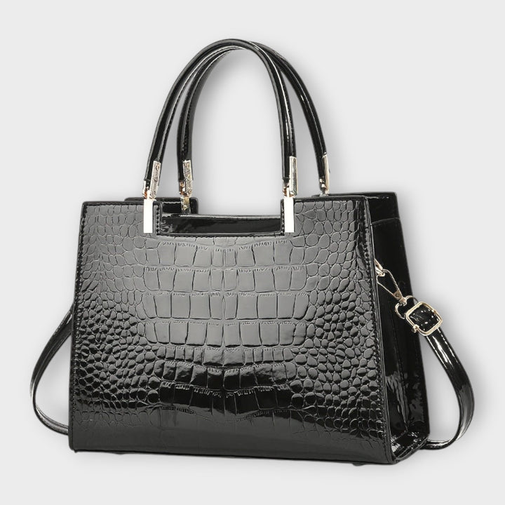 Maison Verdelle - Shiny Crocodile Pattern Handbag
