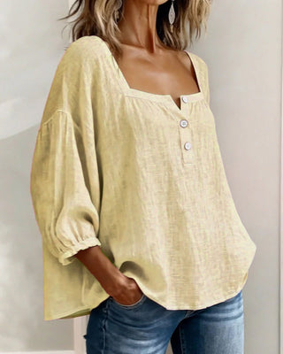 Maribel | Square Neck Balloon Sleeve Shirt