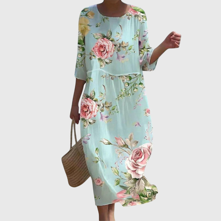 Elena™ | Stylish Floral Maxi Dress