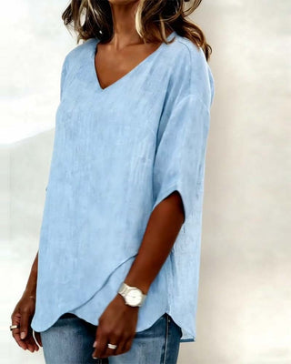Marta | Irregular Top with V-Neck