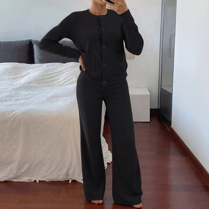 LUCIA - Cozy Knit Sweater & Wide-Leg Two-Piece Set