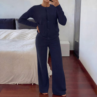 LUCIA - Cozy Knit Sweater & Wide-Leg Two-Piece Set