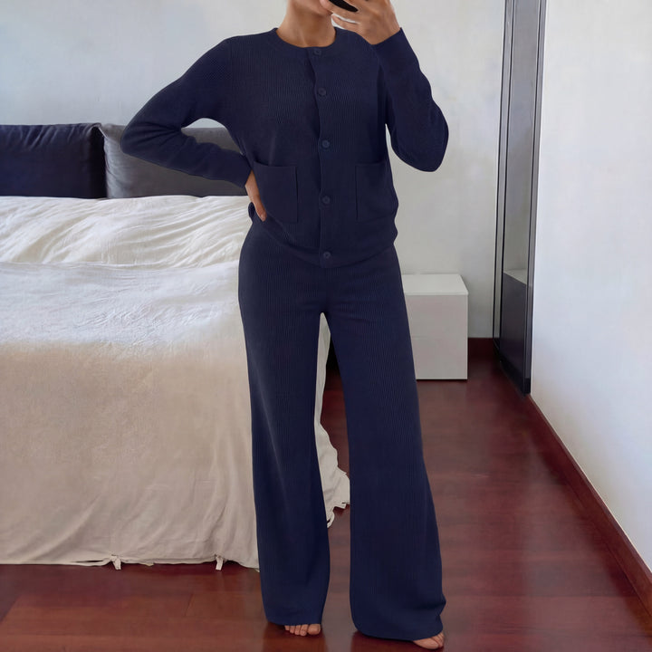 LUCIA - Cozy Knit Sweater & Wide-Leg Two-Piece Set