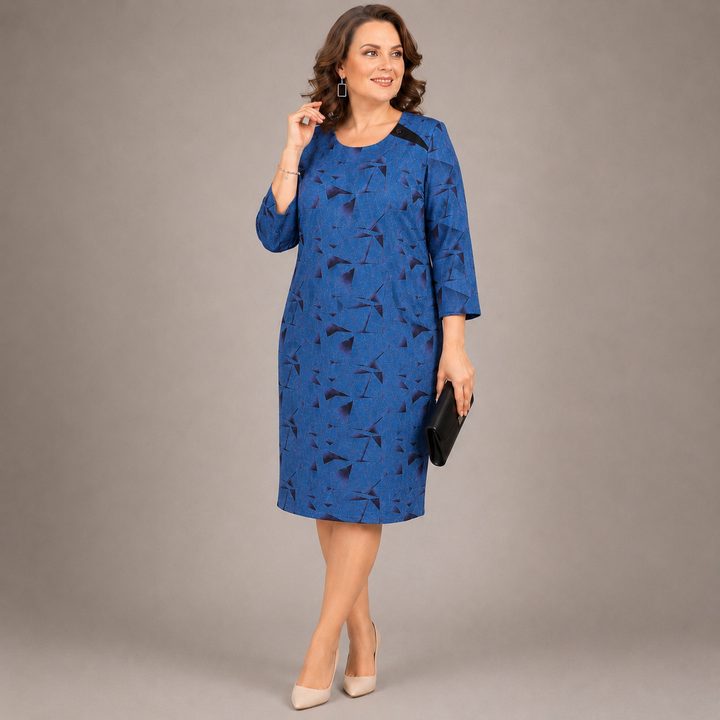 ADELINE | Embroidered Midi Dress