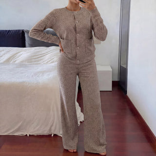 LUCIA - Cozy Knit Sweater & Wide-Leg Two-Piece Set