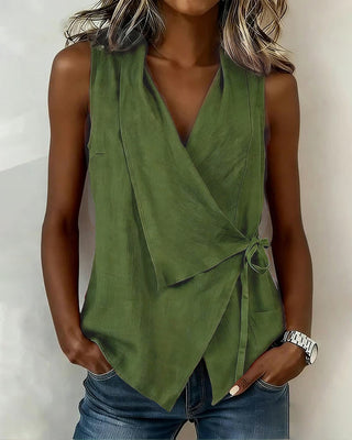 Marisa | Crossed Top with Wide Straps and Bow