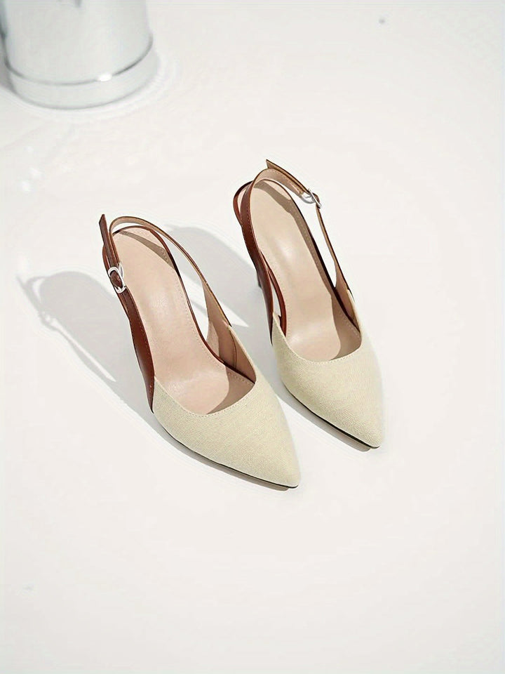 Amélie™ | Contrast Slingback Heels