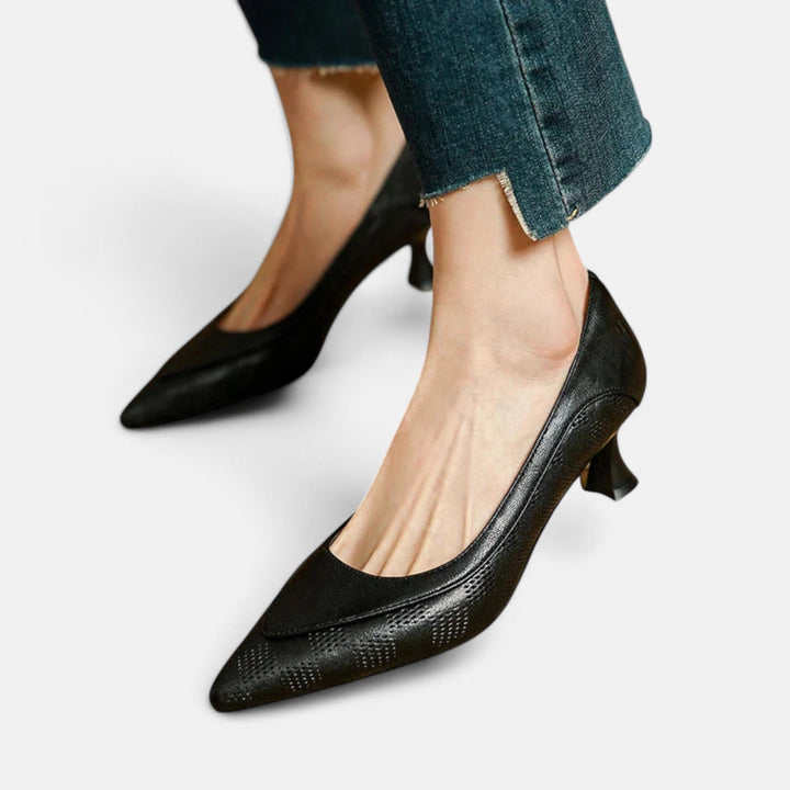 Amara™ | Leather Look Heels