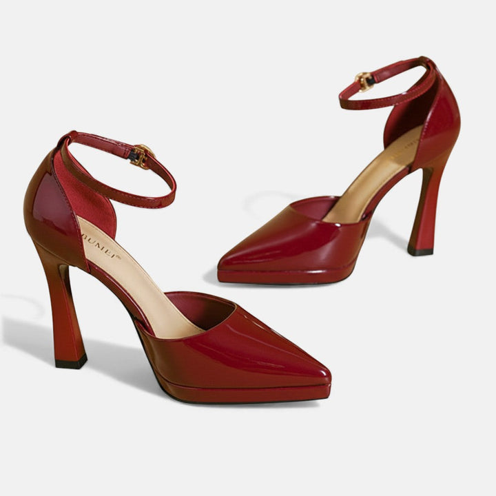 Evette™ | Leather Look Heels