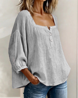 Maribel | Square Neck Balloon Sleeve Shirt