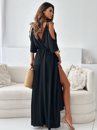 ZAFIRA | V-Neck Dress with Side Slit