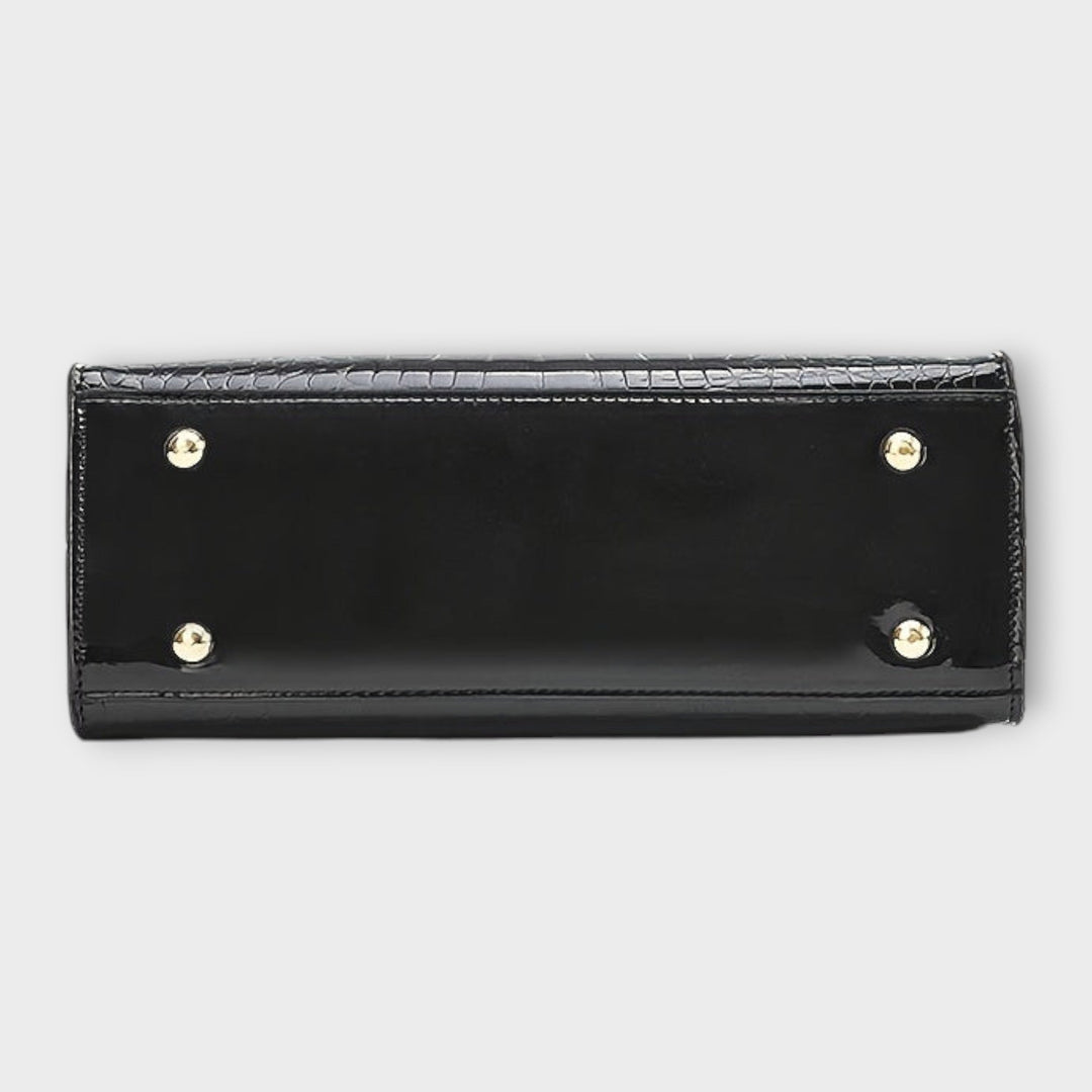 Maison Verdelle - Shiny Crocodile Pattern Handbag