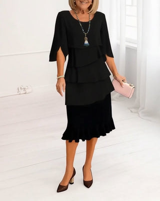 PATRICIA™ | Elegant Comfort Ruffle Dress