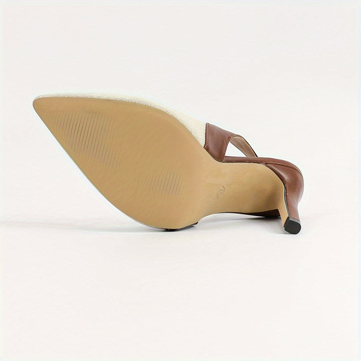 Amélie™ | Contrast Slingback Heels
