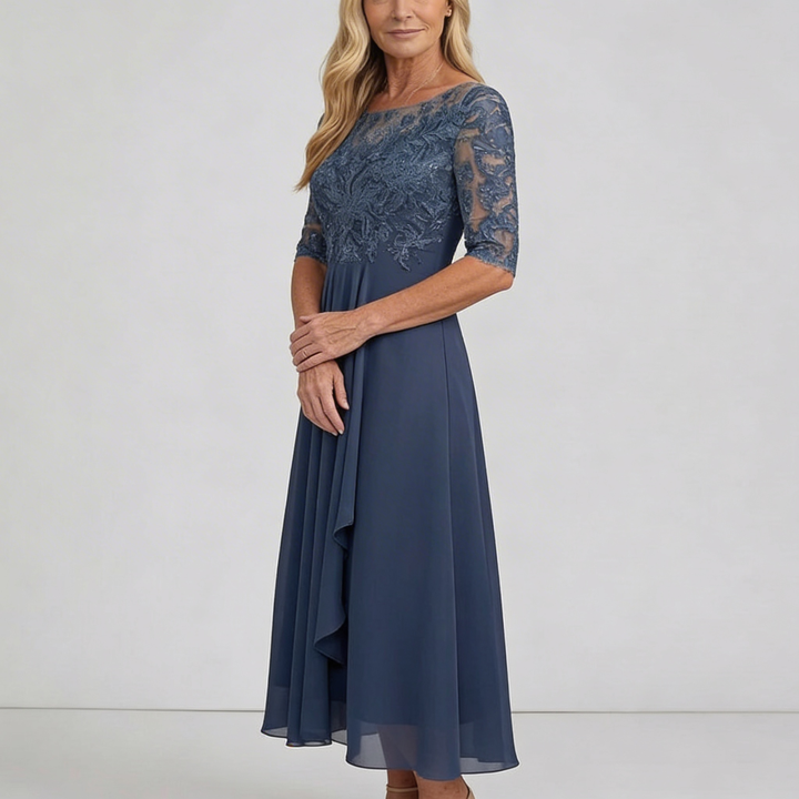 ZARIA | Lace Midi Dress Effortless Elegance