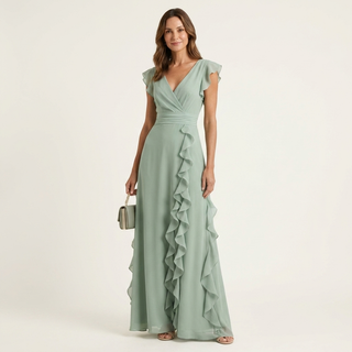 NELLYANA | Ruffle Maxi Dress