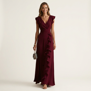 NELLYANA | Ruffle Maxi Dress