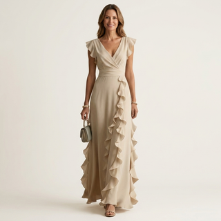 NELLYANA | Ruffle Maxi Dress