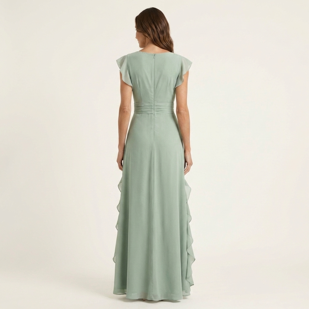 NELLYANA | Ruffle Maxi Dress