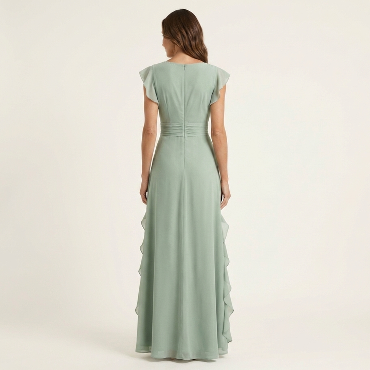 NELLYANA | Ruffle Maxi Dress