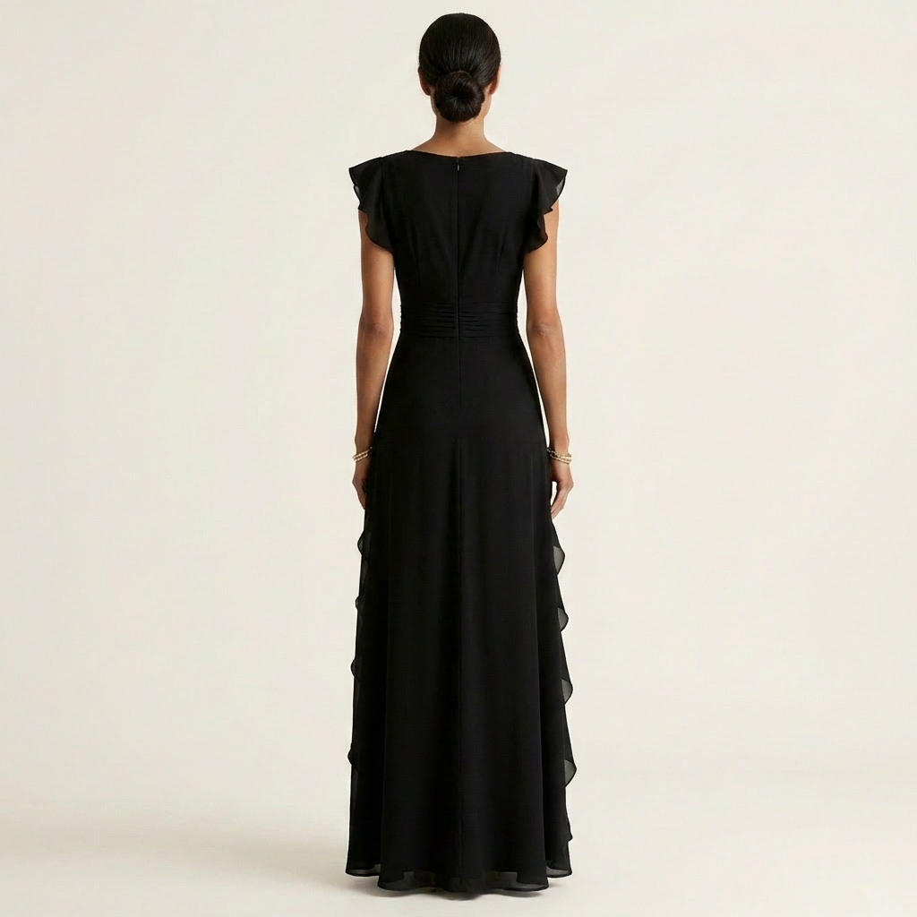 NELLYANA | Ruffle Maxi Dress