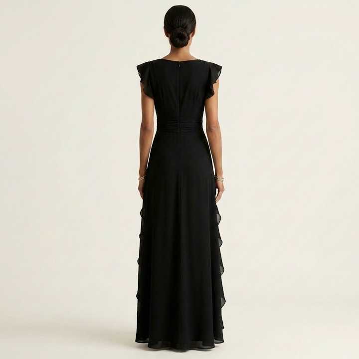 NELLYANA | Ruffle Maxi Dress