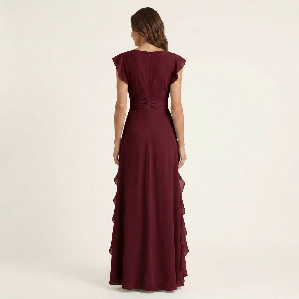 NELLYANA | Ruffle Maxi Dress