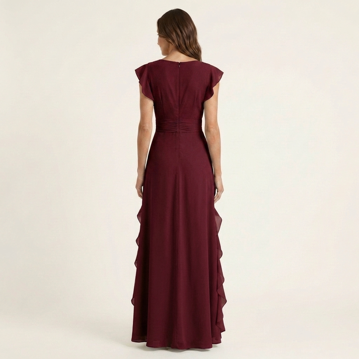 NELLYANA | Ruffle Maxi Dress