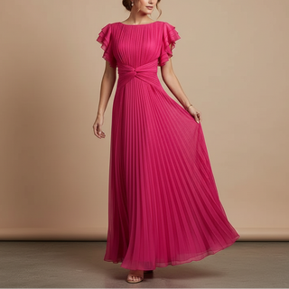 ABIGAIL™ | Pleated Evening Dress