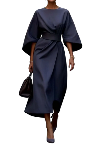 Maya™ | Elegant Lantern Sleeve Dress
