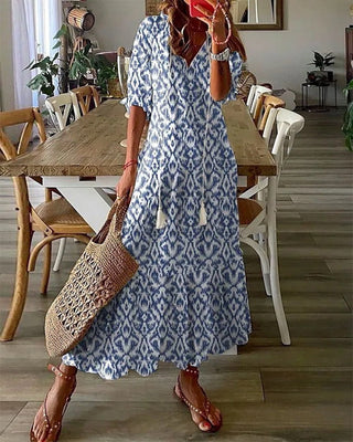 Noor™ | Boho Vintage Summer Maxi Dress