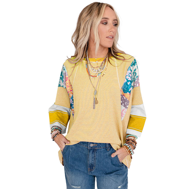 BAILEY™ - Lightweight Patchwork Batwing Top