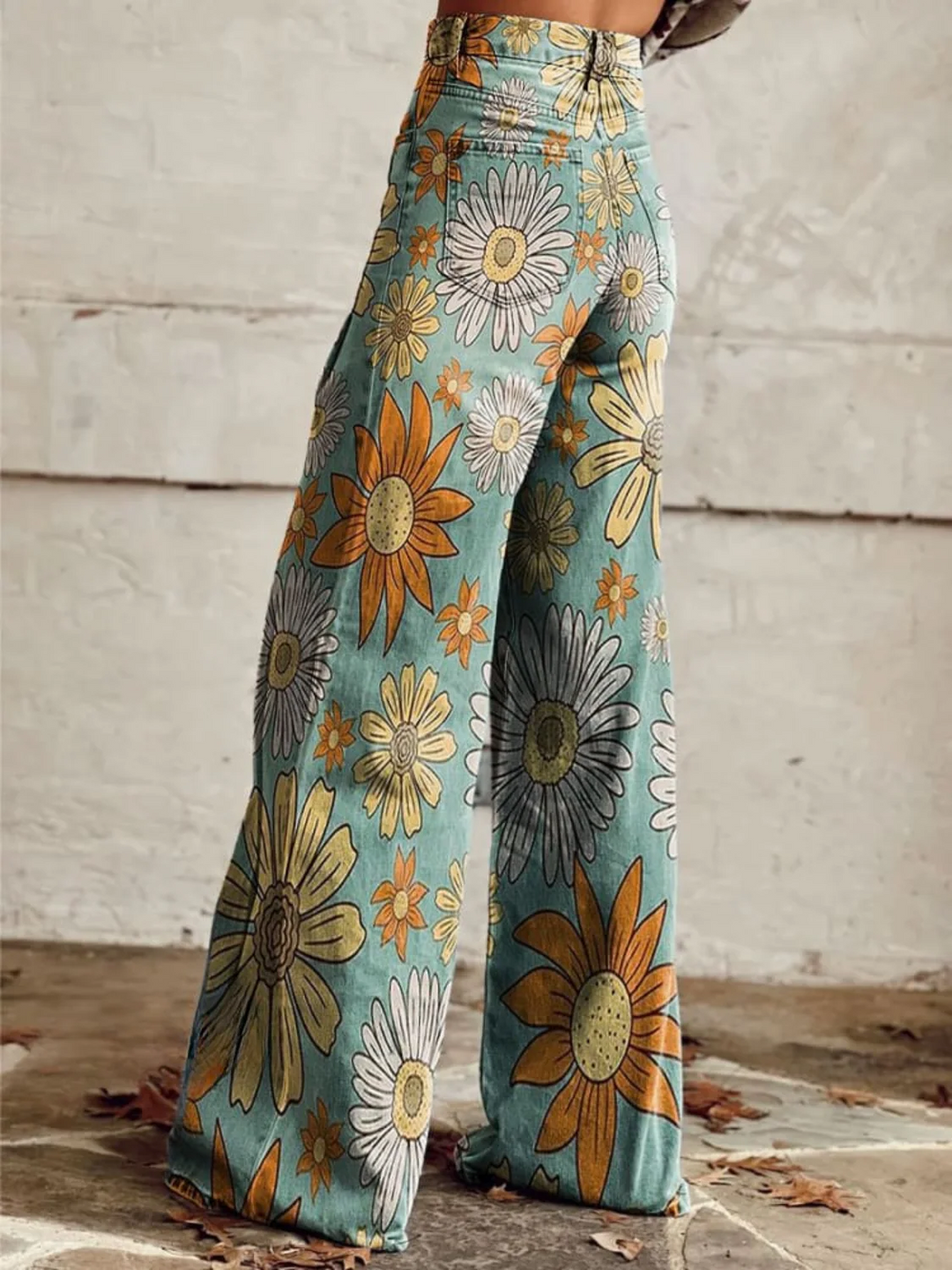 Léna | Floral Wide-Leg Trousers