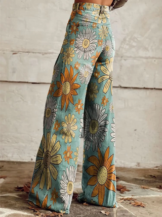Léna | Floral Wide-Leg Trousers