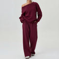 NELIA™ - Casual One-Shoulder Long-Sleeve Two-Piece Set