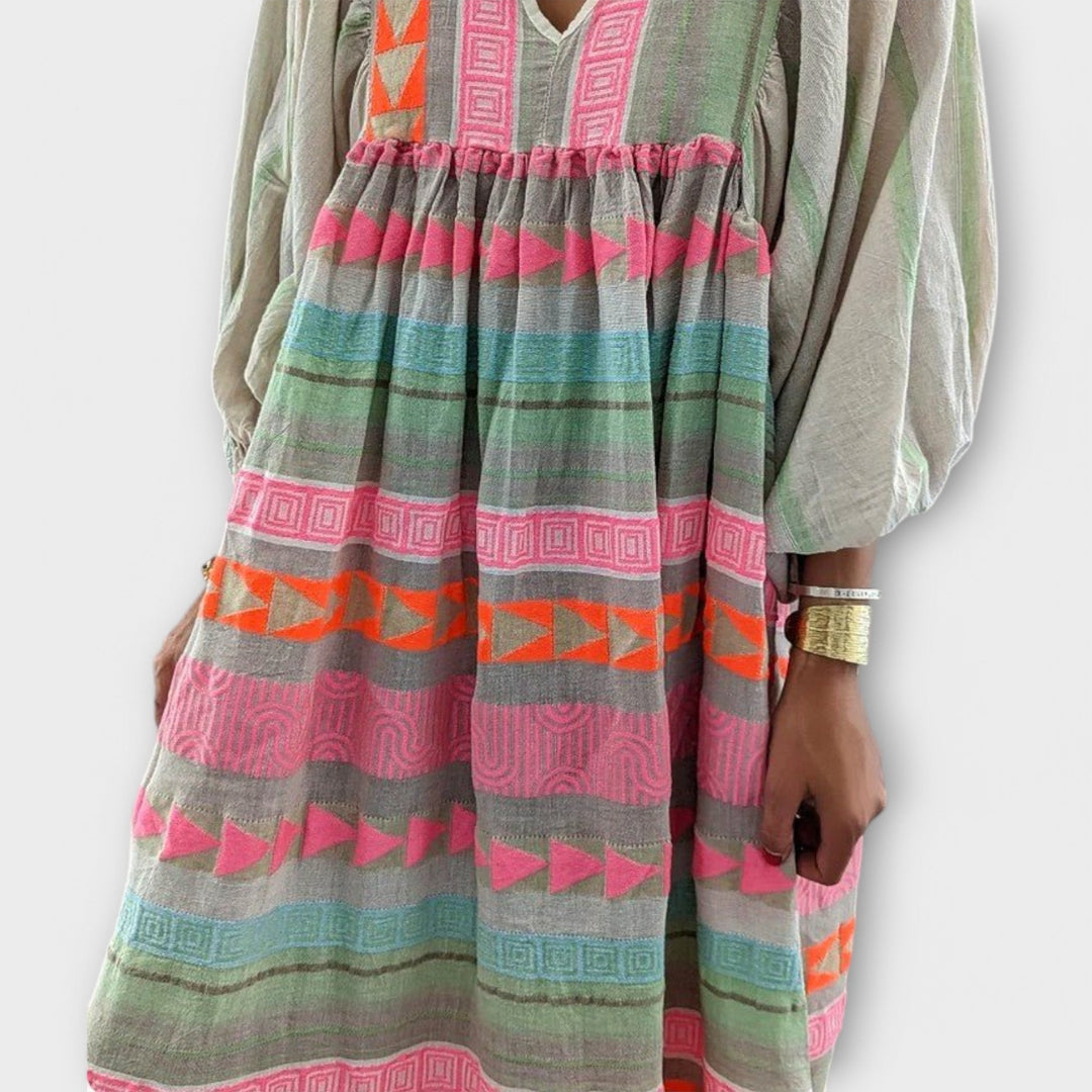 Diana™ | Colourful A-line Dress