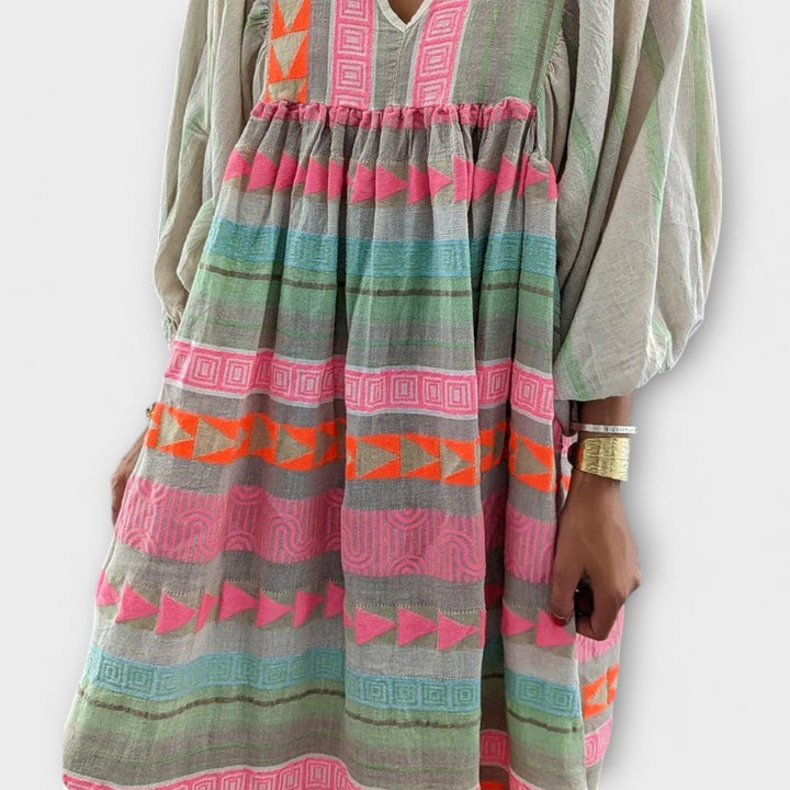 Diana™ | Colourful A-line Dress