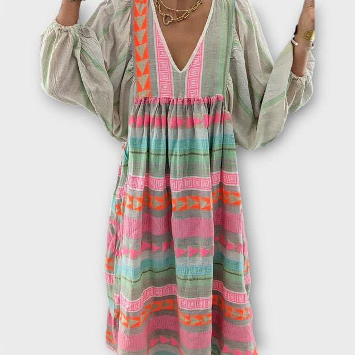Diana™ | Colourful A-line Dress