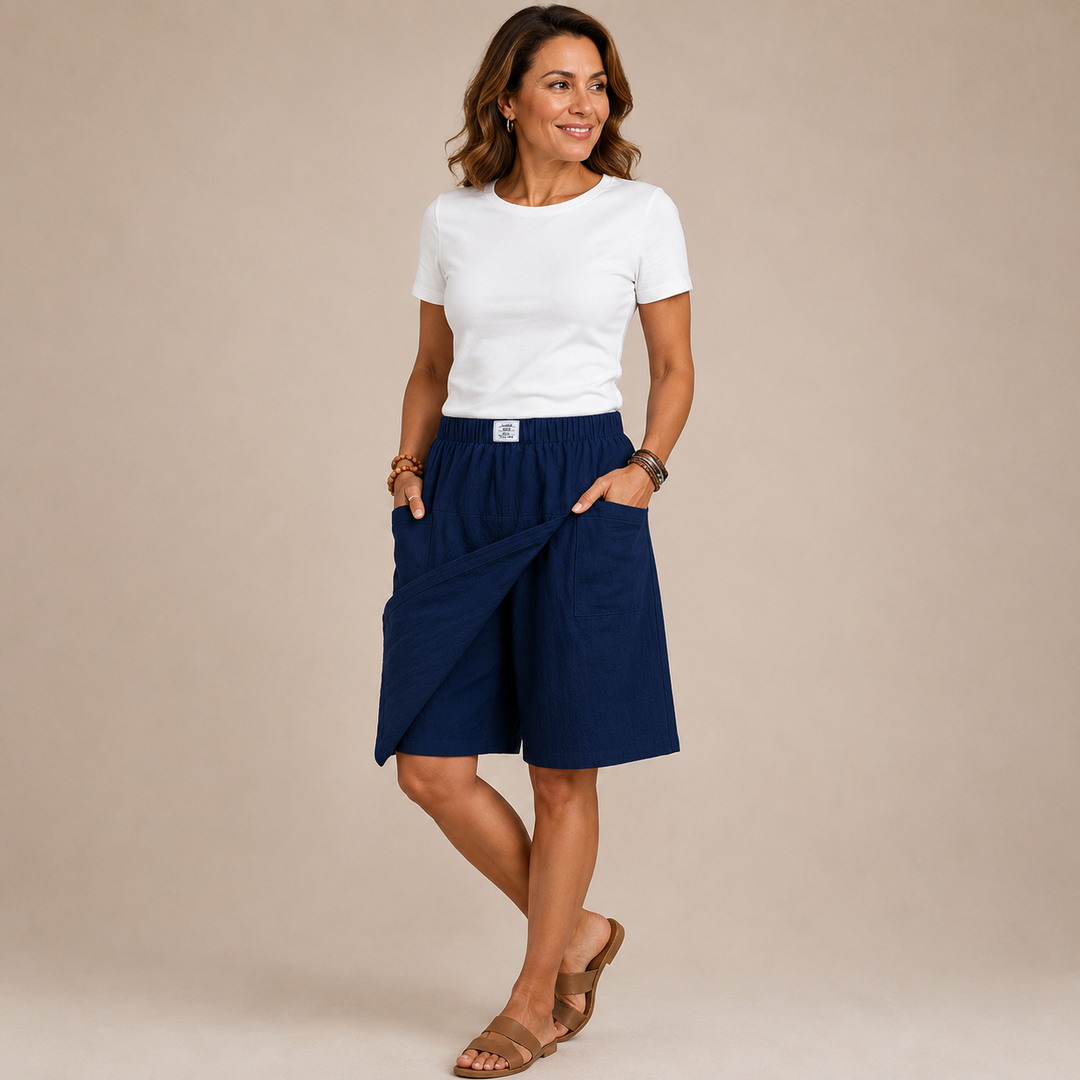 BRIELLE | Elastic Waist Skort