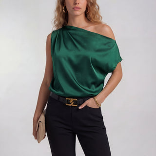 Camilla - Chic Casual One Shoulder Blouse