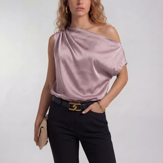 Camilla - Chic Casual One Shoulder Blouse